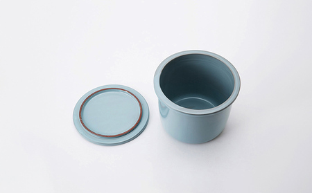 TOKONAME CROCK・3.8L・BLUE 甕 陶器 保存容器 蓋付き かめ 調味料 味噌 漬物 梅干し 発酵 匂い移りしにくい 色移りしにくい 仕込み容器 漬物容器 味噌作り 梅漬け 常滑焼 