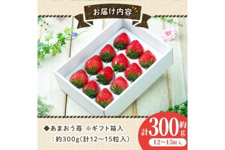 ＜先行予約受付中！2026年12月上旬～2027年3月末に順次発送予定＞あまおう 苺 ギフト箱(12-15粒)いちご 苺 フルーツ 果物 くだもの 福岡限定 贈答用 冷蔵 ＜離島配送不可＞【ksg00