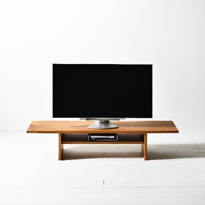 ふるさと納税 大川市 幅120オークテレビボード/konoji/薄型テレビ台　ローボード　文机 パソコンデスク