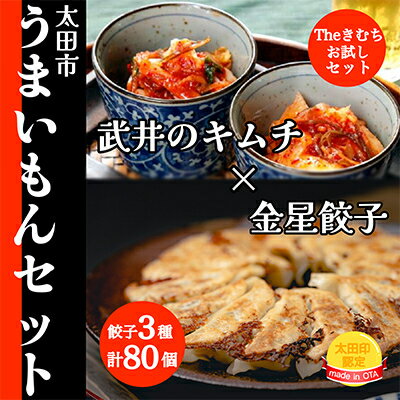 【ふるさと納税】【太田市うまいもんセット】武井のキムチ×金星餃子【複数個口で配送】【配送不可地域：離島】【4014403】