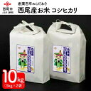 【ふるさと納税】 令和5年産 西尾産お米10kg【こしひかり5kg×2】K195-18/10キロ コシヒカリ 国産米 国内産 日本産 愛知県産 白米