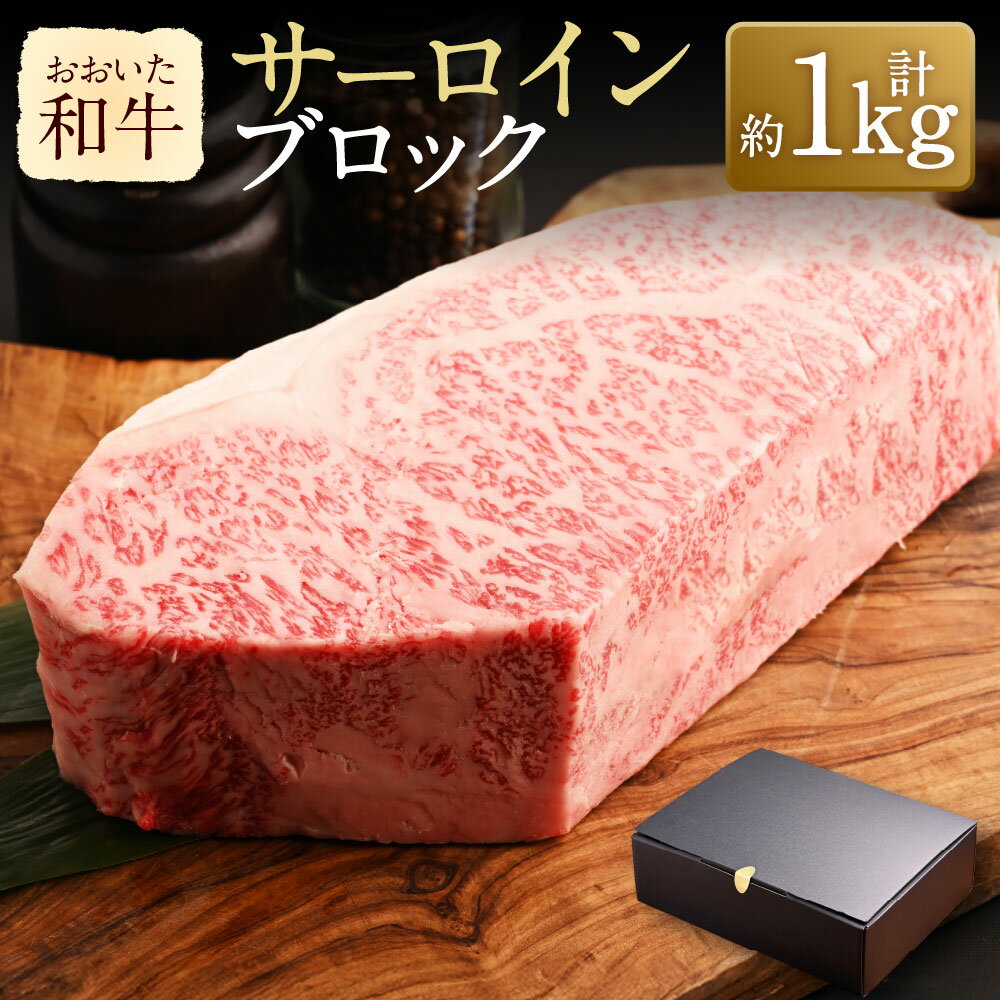 【ふるさと納税】おおいた和牛 サーロインブロック 約1kg 牛肉 和牛 国産 肉 ブロック ローストビーフ サーロイン 九州 冷凍 大分 大分県産 竹田市 送料無料