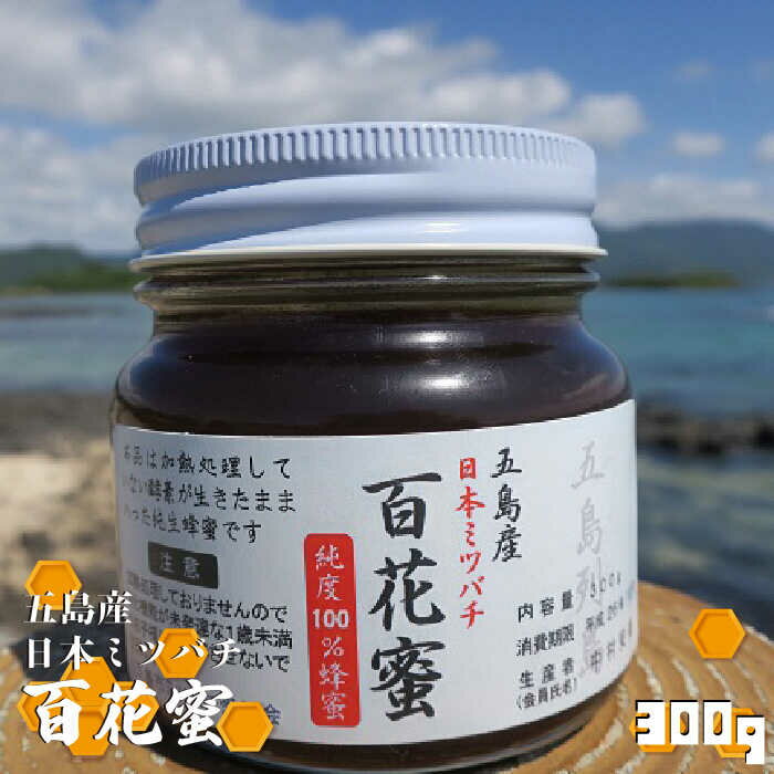 【ふるさと納税】【純度100％】五島産日本ミツバチ蜂蜜 常温 五島市 / 五島市日本ミツバチ振興会 [PCQ001]