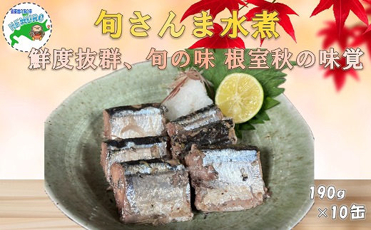 
                  B-78024 【北海道根室産】旬さんま水煮190g×10缶
                