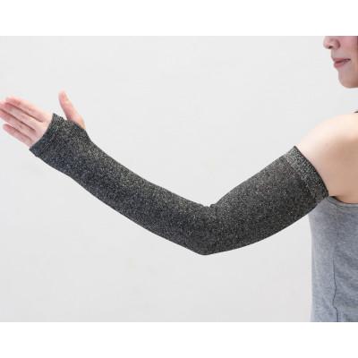 ふるさと納税 泉大津市 天然の美容繊維　UV対策　絹のさらさらアームカバー　ブラック　H-AM1900 |  | 02