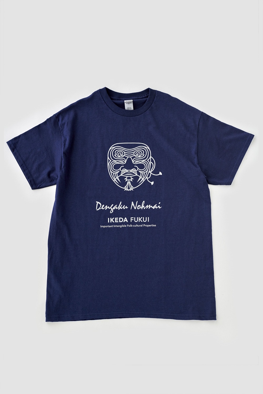 池田の伝統行事「田楽能舞」Tシャツ　【紺色　Mサイズ】