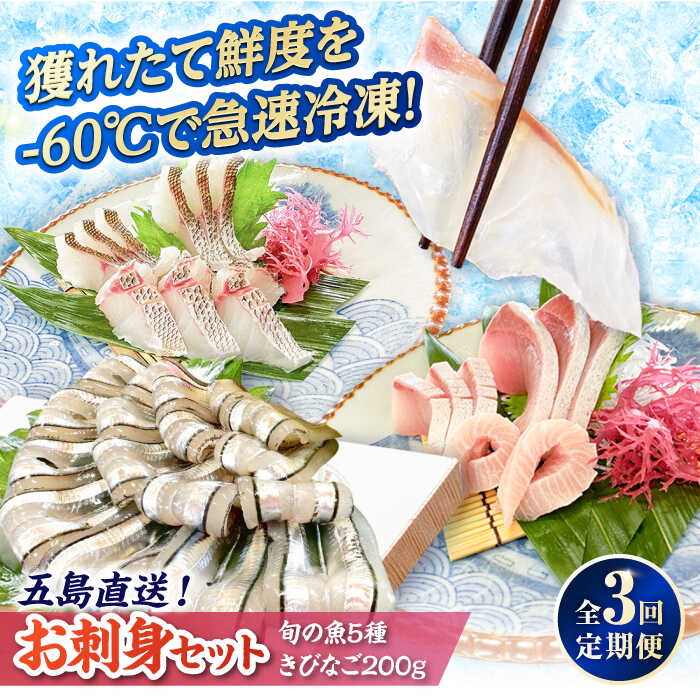 【ふるさと納税】【全3回定期便】超速冷凍鮮魚6種（5種+きびなご） 五島市/金沢鮮魚 魚 キビナゴ 鮮魚 鮮魚ボックス[PEP065]