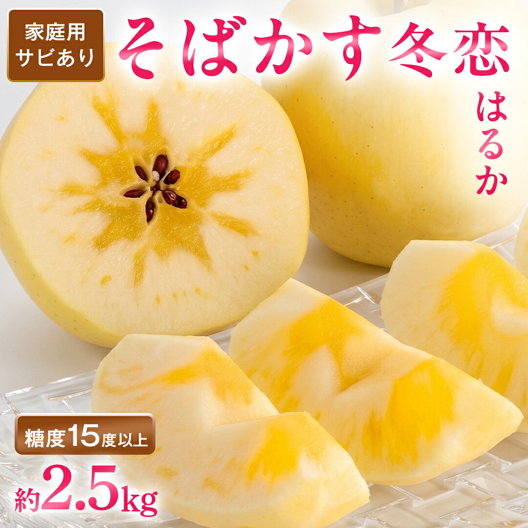 【ふるさと納税】りんご「そばかす冬恋」訳あり 糖度15度以上 約2.5kg【先行予約 12月発送】サビ有 自家用 家庭用 わけあり 数量限定 岩手県産 黄色いりんご 蜜入りりんご リンゴ 林檎 冬恋 はるか フルーツ【冬恋研究会】(AI023)