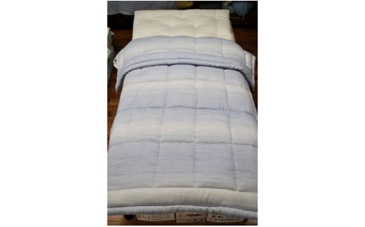 【手造り】 夏用肌掛けふとん・シングルロング（150×210㎝）｜あ！寝装広場ワタコウ 寝具 布団 掛け布団 M152S01