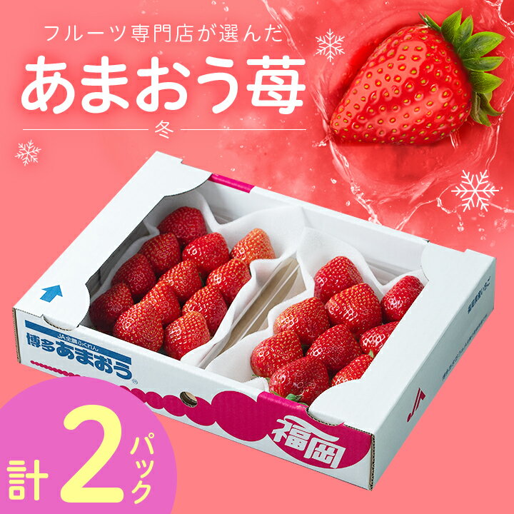 【ふるさと納税】【11月下旬より順次発送】フルーツ専門店が選んだ「あまおう苺」冬250g×2パック(大野城市)_ いちご イチゴ 苺 あまおう 果物 フルーツ くだもの ふるーつ 青果 果実 甘い 大粒 大きい 旬 専門店 希少 品種 冷蔵 ギフト【配送不可地域：離島】【1083235】