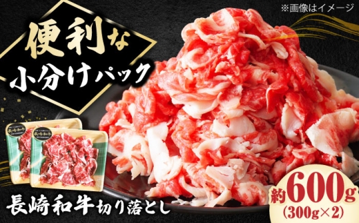 長崎和牛 切り落とし 600g（300g×2パック）【有限会社長崎フードサービス】 長崎県産 切り落とし 牛肉 冷凍 国産牛肉 きりおとし 1万円 以上 [DBL005]