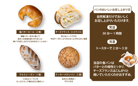 【定期便4回】冷凍でもおいしい人気パン詰め合わせセット定期便（4か月連続）