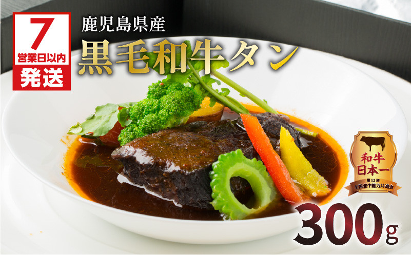 
【洋食グリル肝付】自慢の鹿児島県産黒毛和牛タン　レトルトシチュー　K084-002
