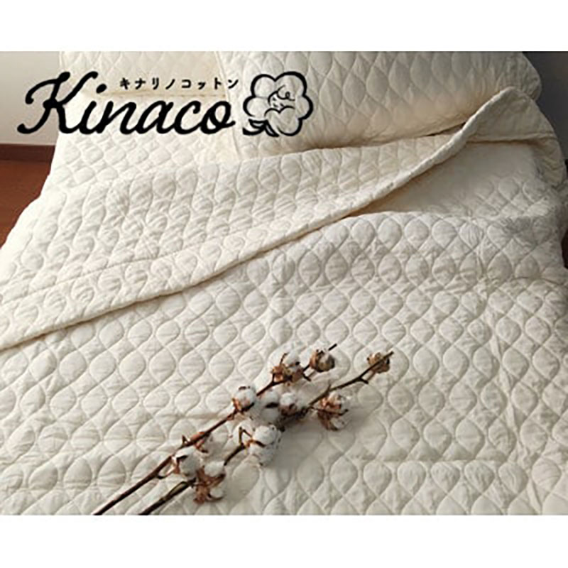 【ふるさと納税】ガーゼケット シングル 140×190 アイボリー kinaco オーガニックコットン タオルケット 肌掛け 肌掛け布団 夏掛け 夏掛け布団 肌布団 掛け布団 夏 布団 寝具 綿100% 日本製 大阪 大阪府 岸和田市　お届け：お申し込み後、3週間程度で順次発送予定