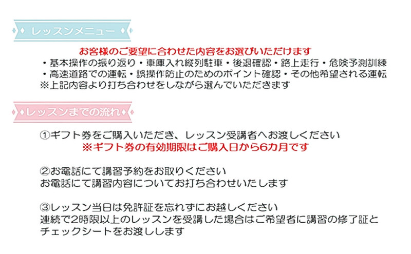 ドリームモータースクール プライベートレッスン GIFT TICKET(昭和校限定） 1時間分×3枚 |  運転 レッスン プライベート スクール 人気 おすすめ 教習所 練習 ドライバー 初心者 ギ