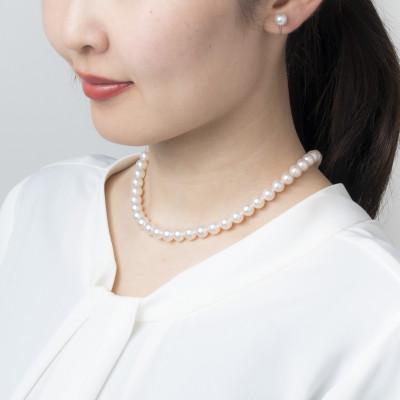 ふるさと納税 長崎市 7.5-8.0mmフォーマル　アコヤ真珠ネックレスとピアスセット |  | 02