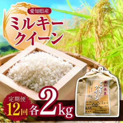 ふるさと納税 美浜町 【毎月定期便】愛知県産 ミルキークイーン 2kg全12回