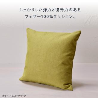 blocco フェザー100％ クッション（48×48cm） 460100 グレー