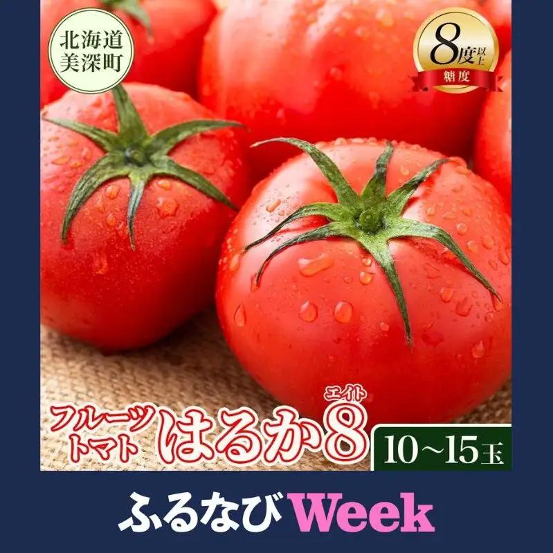 【ふるなびWEEK対象】【2026年発送】 糖度8度以上 フルーツトマト はるか8（エイト） 10～15玉 トマト 野菜 夏 野菜 旬 甘い 濃厚 果物 フルーツ 高糖度 新鮮 産地直送 北海道 美深町 FN-Limited-WE