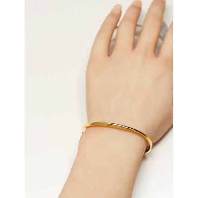 ふるさと納税 大津市 【10金イエローゴールドバングル】逆甲丸デザインの洗練された曲線美 大人のこだわり K10ジュエリー |  | 01