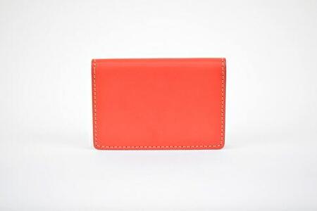 栃木レザー使用｜約30枚収納 本革名刺入れ｜Card holder 01｜レッド｜minca（全7色）