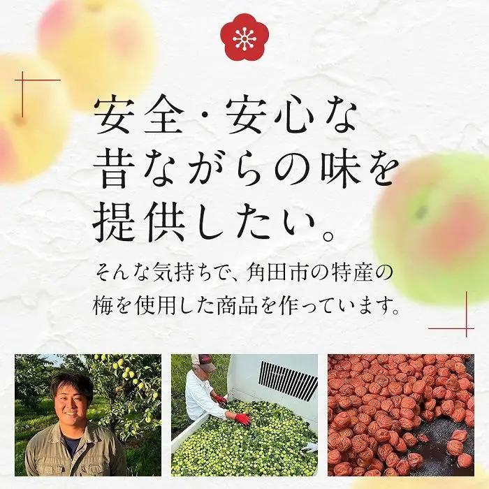 【先行予約】宮城県角田産 無添加 まごころ手作り梅干し(270g)×2個【10月上旬以降順次発送】｜梅干し すっぱい