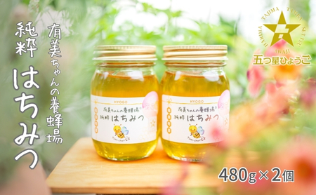はちみつ 有美ちゃんの養蜂場 純粋 非加熱 はちみつ【480g×2個】