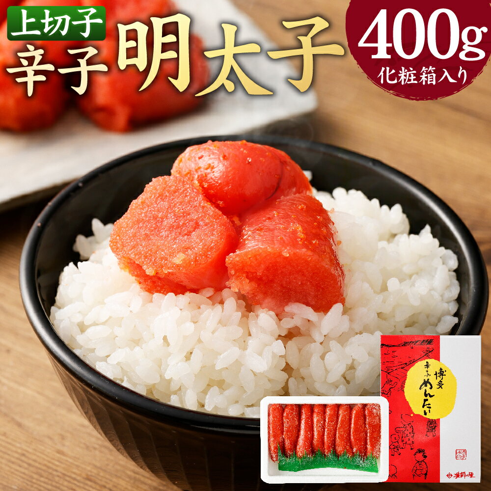 【ふるさと納税】【NM-40】辛子明太子 上切子 400g 化粧箱入り めんたいこ めんたい 切れ子 おつまみ ごはんのお供 お取り寄せ グルメ ご家庭用 お土産 ギフト 贈り物 冷凍 博多 福岡県 大任町 送料無料