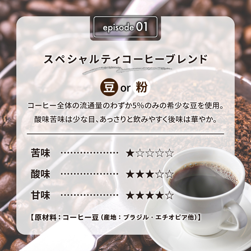 01　スペシャルティコーヒーブレンド(粉) 【0097-007-2】_イメージ3