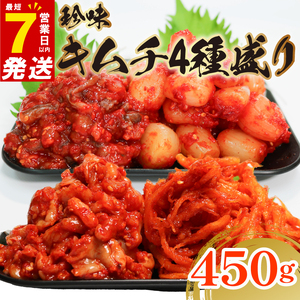 珍味 キムチ 4種盛り 450g キムチ 大根付き キムチキムチ
