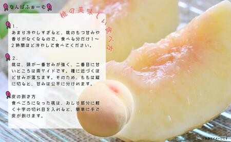【2025年先行予約】［なんばふぁーむ］岡山県産 旬の桃 1.5kg（4～6玉）[ギフト用]