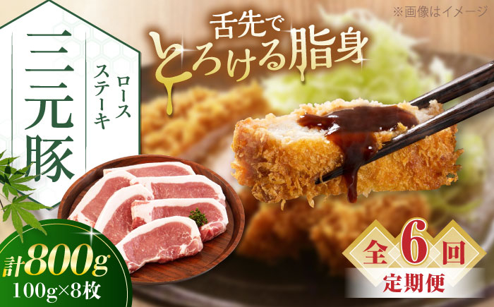 
                  【全6回定期便】平田牧場 ロースステーキ 800g  (100g×8枚) ※藻塩ナシ《喜茂別町》【平田牧場】肉 豚肉 ロース ステーキ ステーキ用 とんかつ生姜焼き 冷蔵配送 北海道 [AJAP092] 102000 102000円
                