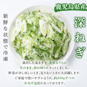 ＜先行予約受付中！2025年2月中旬以降順次発送予定＞冷凍深ネギ(斜め切り：計2kg・250g/袋) 野菜 冷凍 冷凍野菜 小分け ねぎ ネギ 深ネギ 小口切り 斜め切り ねぎま 簡単 手軽 小分け 
