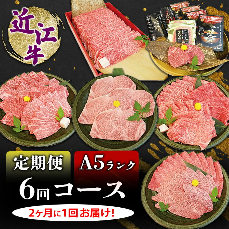 【ふるさと納税】近江牛A5ランク6回コース