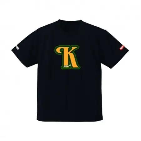 JTTA公認　卓球ユニフォーム【男女兼用(ドライ):Lサイズ】アルファベット　K　ブラック_装飾品・工芸品  洋服 _【1566506】
