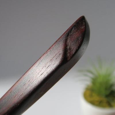 ふるさと納税 小牧市 木製かんざし リーフ型 標準サイズ (紫檀) [195S28-01] |  | 02