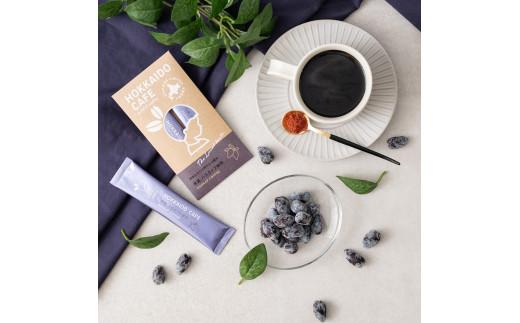 HOKKAIDO CAFE 厚真ハスカップ珈琲 2本入り《厚真町》【パウダーフーズフォレスト株式会社】 フレーバーコーヒー 珈琲 プチギフト ハスカップ カフェ パウダー インスタントコーヒー 北海道 [AXBY003] 5000円
