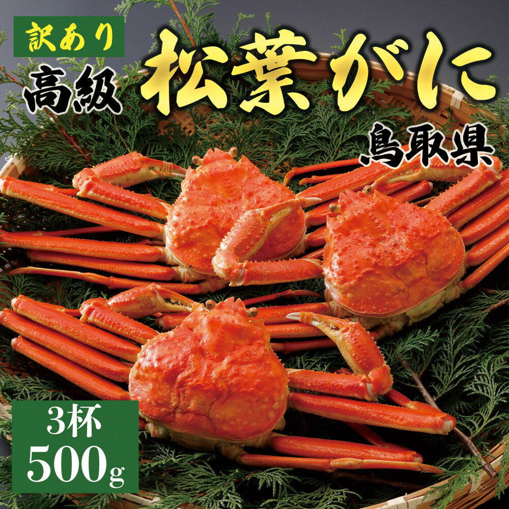【ふるさと納税】【2025年11月発送】特撰 松葉がに（茹）【訳あり】500g超のサイズ 3杯