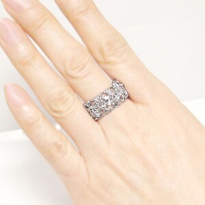 PT900「大きめサイズ」幅広地金リング【 34159-1】