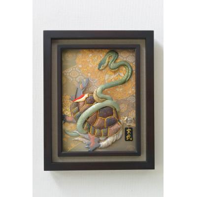 ふるさと納税 野田市 押絵伝統工芸品　玄武　大