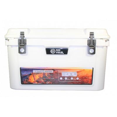 ふるさと納税 恵那市 「ホワイト」ROS FIELD クーラーボックス ハード 42.6L/45QT  キャンプや災害時に