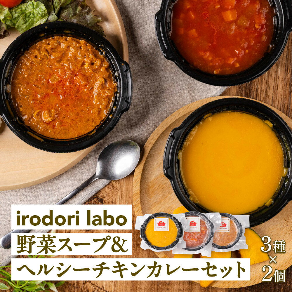 【ふるさと納税】野菜スープ＆ヘルシーチキンカレー6個セット 冷凍 人気スープ 時短 手軽 具だくさんスープ | 食品 加工食品 惣菜 レトルト スープ カレー おかず 中華 総菜 冷凍 具だくさん 野菜スープ チキンカレー 時短 手軽 富山市