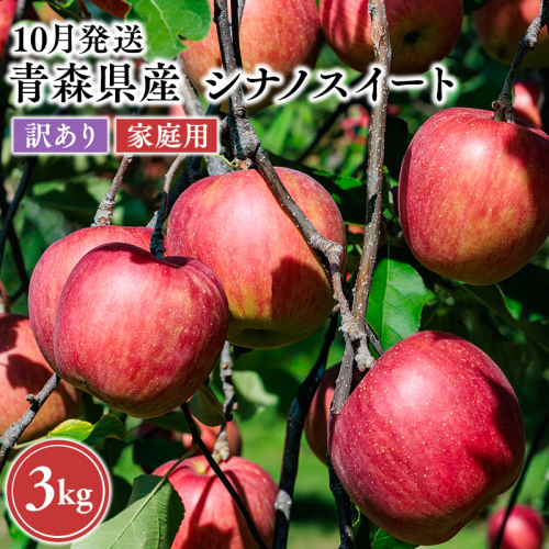 2026年10月発送　【訳あり】家庭用シナノスイート 約3kg【原田農園】 家庭用 青森 青森県産 平川 りんご リンゴ 林檎 くだもの 果物 フルーツ