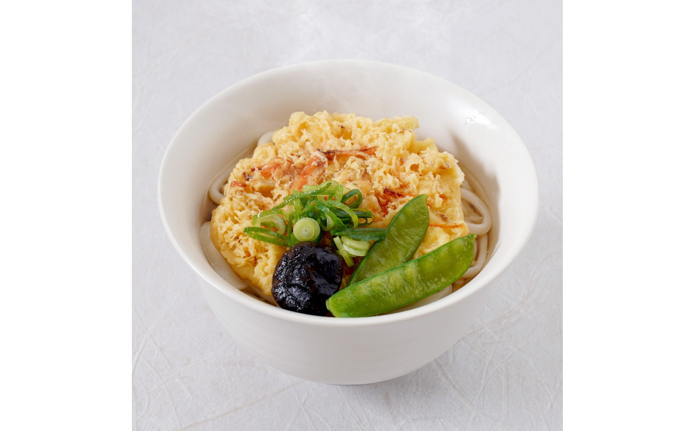 ※受付一時停止※手延冷凍調理うどん4食セット(カレー/えび天（焼きもち入）/きつね/かきあげ）