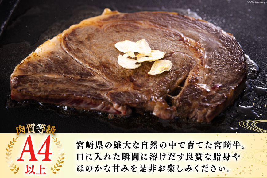 宮崎牛 ロース ワンポンド ステーキ 454g [日本ハムマーケティング 宮崎県 美郷町 31bd0020] 冷凍 送料無料 国産 黒毛 和牛 A5 A4等級 ブランド 牛 肉 霜降り 焼肉 BBQ 