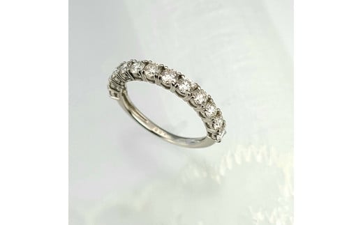 【サイズ：14号】＜ 甲府ジュエリー ＞Pt950 ジュエリー 1ctダイヤモンド ハーフエタニティリング 【KFP-1703】