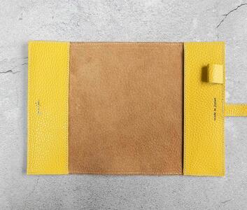 maf pinto (マフ ピント) 手帳カバー＆ブックカバー ライトイエロー ADRIA LINE レザー 本革 日本製