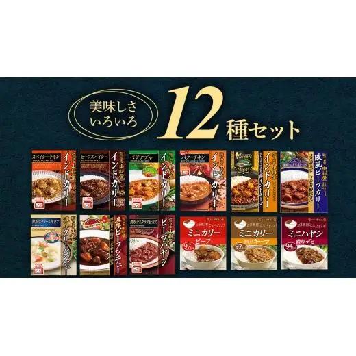 【 定期便 全3回 毎月 お届け 】   新宿 中村屋 レトルト 食べ比べ セット ( Aセット 12種 )