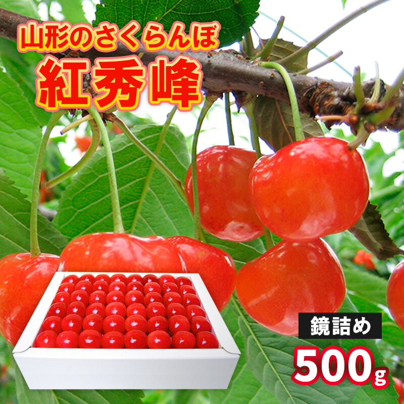 【ふるさと納税】山形のさくらんぼ 紅秀峰 鏡詰め 500g Lサイズ以上 【令和7年産先行予約】FS24-553 くだもの 果物 フルーツ 山形 山形県 山形市 お取り寄せ 2025年産