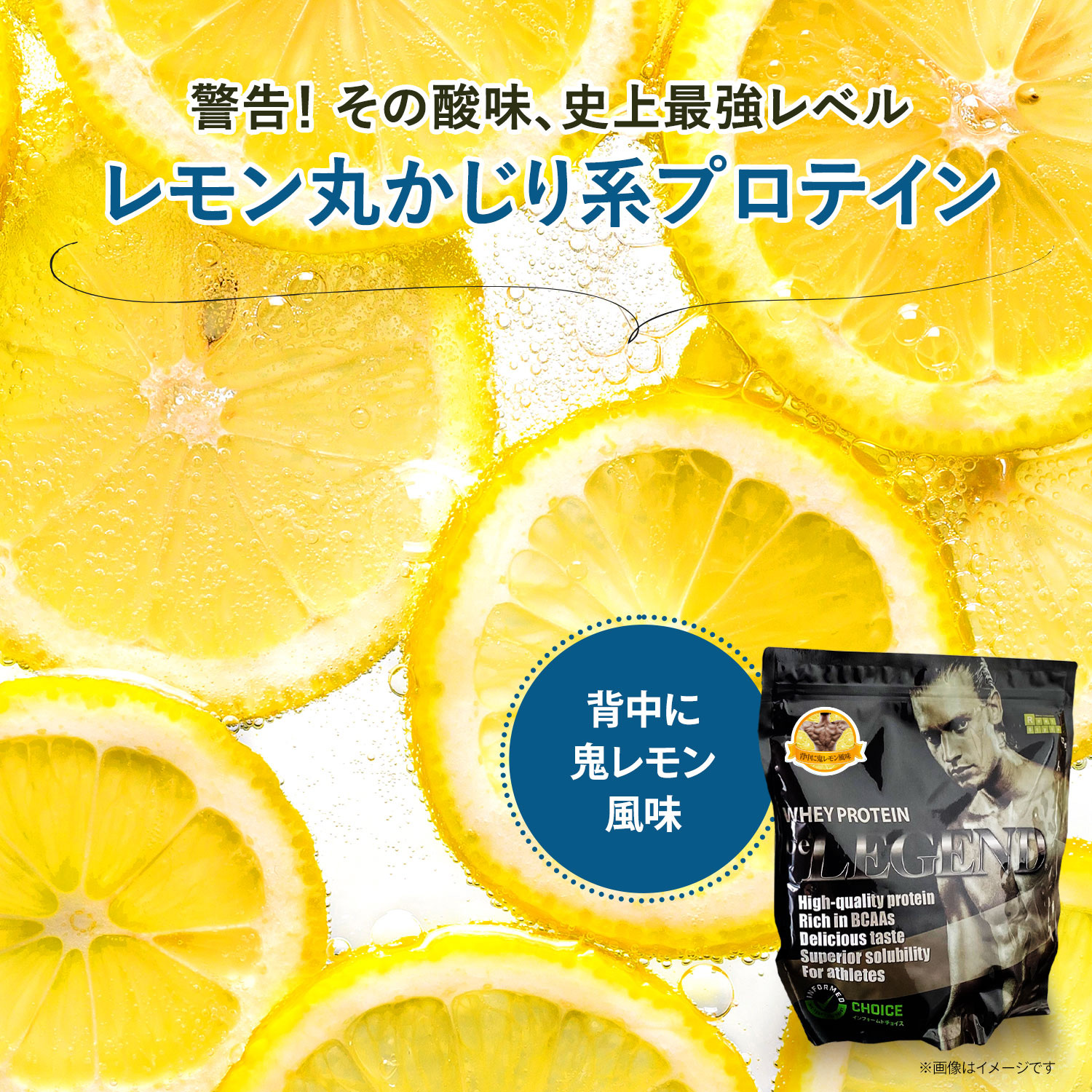 ビーレジェンド WPCプロテイン 背中に鬼レモン風味 900g×10袋 10袋